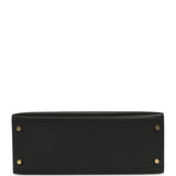 Pre-owned Hermes Kelly Sellier 28 Black Epsom Gold Hardwaare - Thumbnail View 6