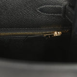 Pre-owned Hermes Kelly Sellier 28 Black Epsom Gold Hardwaare - Thumbnail View 8