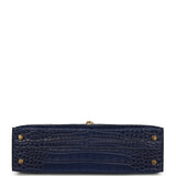 Hermes Kelly Sellier 20 Bleu Saphir Matte Alligator Gold Hardware - Thumbnail View 6