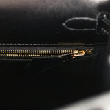 Hermes Kelly Sellier 25 Black Box Gold Hardware - Thumbnail View 9