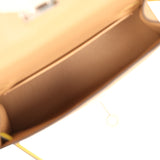 Pre-owned Hermes Kelly Sellier 20 Tri-color Chai, Mauve Sylvestre, Lime Epsom Palladium Hardware - Thumbnail View 8