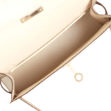Hermes Special Order (HSS) Kelly Sellier 20 Craie, Gris Asphalt Epsom Permabrass Hardware - Thumbnail View 8