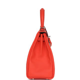 Hermes Kelly Retourne 25 Orange Field Swift Palladium Hardware - Thumbnail View 3