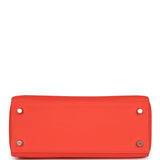 Hermes Kelly Retourne 25 Orange Field Swift Palladium Hardware - Thumbnail View 6