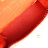 Pre-owned Hermes Kelly Retourne 28 Orange Poppy Matte Alligator Gold Hardware - Thumbnail View 8