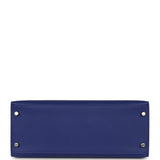 Hermes Kelly Sellier 28 Bleu Electric Epsom Brushed Palladium Hardware - Thumbnail View 6