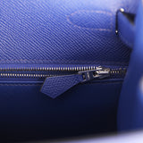 Hermes Kelly Sellier 28 Bleu Electric Epsom Brushed Palladium Hardware - Thumbnail View 9