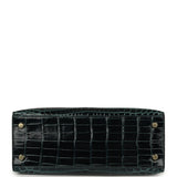 Hermes Kelly Sellier 25 Vert Rousseau Shiny Niloticus Crocodile Gold Hardware - Thumbnail View 6