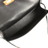 Pre-owned Hermes Kelly Sellier 20 Black Matte Alligator Gold Hardware - Thumbnail View 8