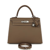 Hermes Kelly Sellier 28 Etoupe Epsom Palladium Hardware - Thumbnail View 1