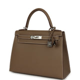 Hermes Kelly Sellier 28 Etoupe Epsom Palladium Hardware - Thumbnail View 5