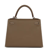 Hermes Kelly Sellier 28 Etoupe Epsom Palladium Hardware - Thumbnail View 4