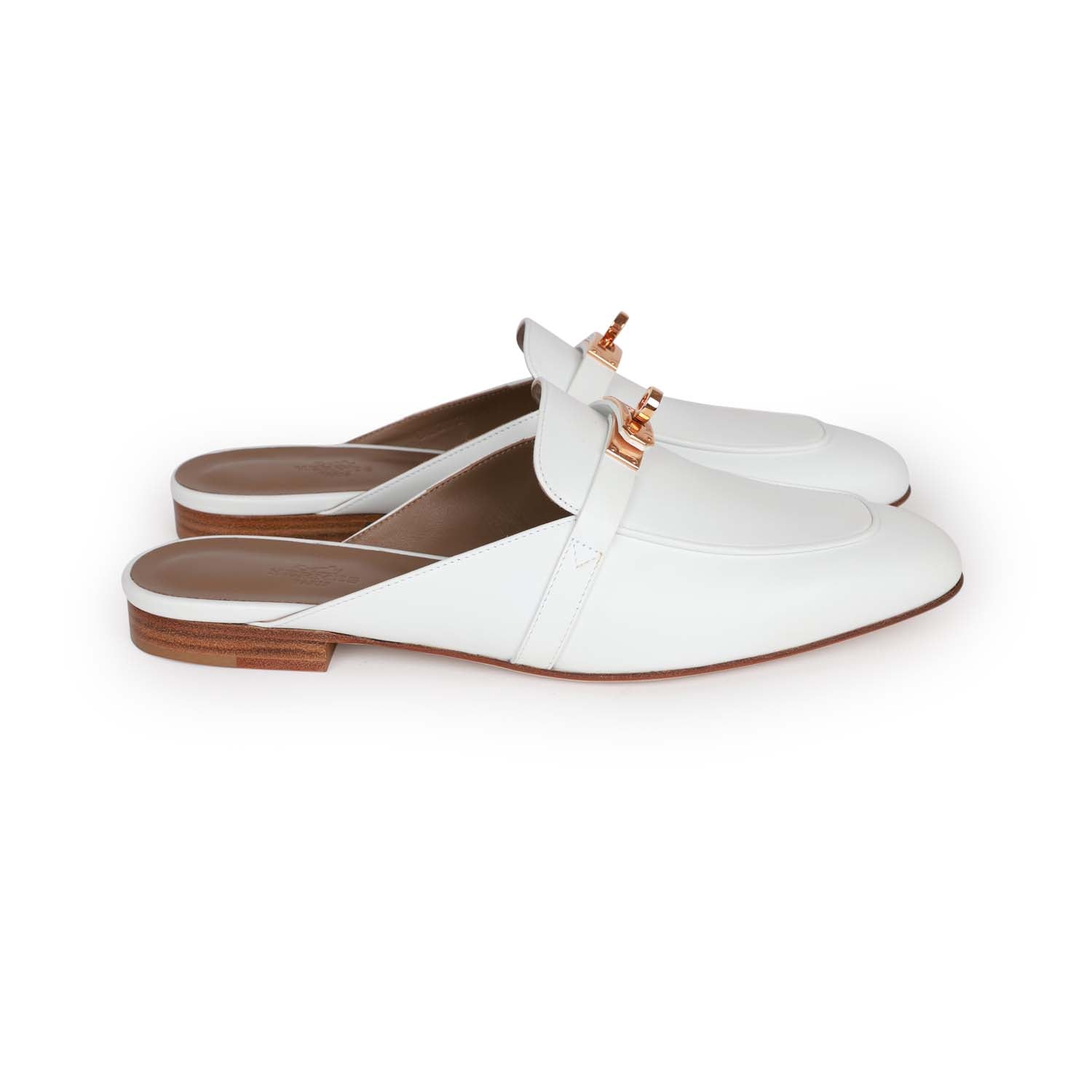 O'MAILLON EARRINGS  CALFSKIN WITH ROSE GOLD PLATED HARDWARE