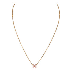 ＨërmêsMini H Pop Necklace factory Black Rose Gold