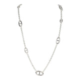 Hermes Farandole Rope Necklace 80cm Sterling Silver Hardware