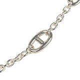 Pre-owned Hermes Farandole Rope Necklace 80cm Sterling Silver Hardware