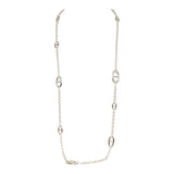 Hermes Farandole Rope Necklace 80cm Sterling Silver Hardware
