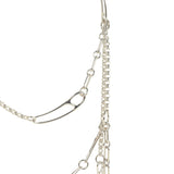 Hermes Chain D'ancre Punk Long Double Necklace Sterling Silver