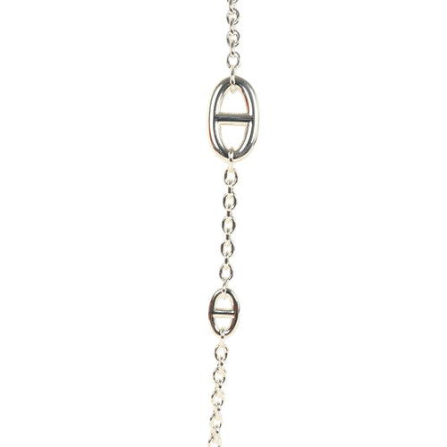 Hermes Farandole Rope Necklace 80cm Sterling Silver Hardware