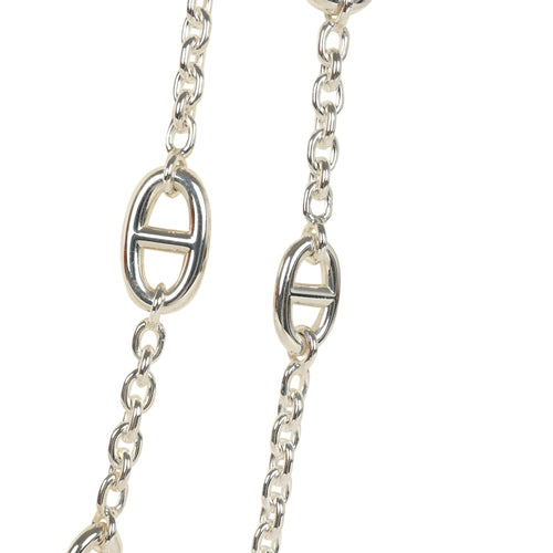 Hermes Farandole Rope Necklace 120cm Sterling Silver Hardware