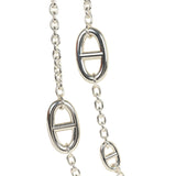 Hermes Farandole Rope Necklace 120cm Sterling Silver Hardware