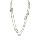 Hermes Farandole Rope Necklace 120cm Sterling Silver Hardware