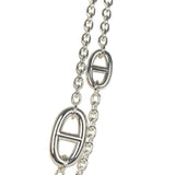 Hermes Farandole Rope Necklace 120cm Sterling Silver Hardware