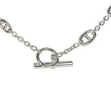 Hermes Farandole Rope Necklace 120cm Sterling Silver Hardware