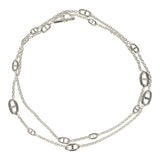 Hermes Farandole Rope Necklace 120cm Sterling Silver Hardware