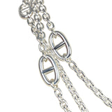 Hermes Farandole Rope Necklace 120cm Sterling Silver Hardware