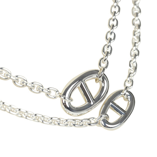 Hermes Farandole Rope Necklace 80cm Sterling Silver Hardware