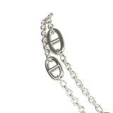 Hermes Farandole Rope Necklace 80cm Sterling Silver Hardware
