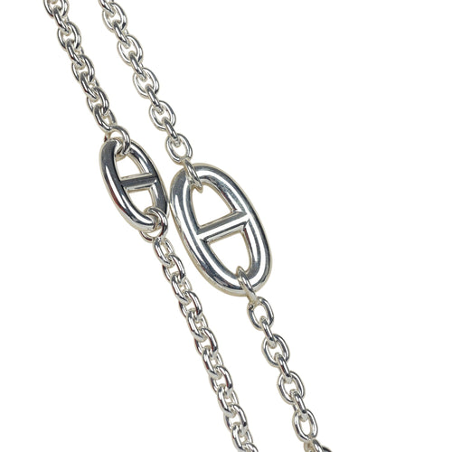 Hermes Farandole Rope Necklace 120cm Sterling Silver Hardware