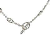 Hermes Farandole Rope Necklace 120cm Sterling Silver Hardware