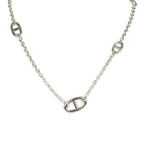 Hermes Farandole Rope Necklace 80cm Sterling Silver Hardware