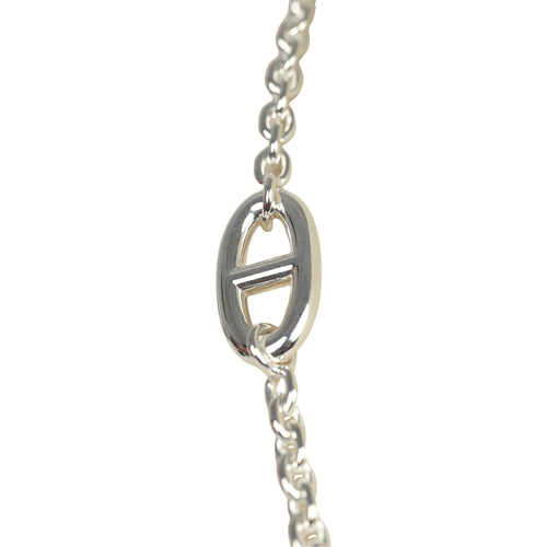 Hermes Farandole Rope Necklace 80cm Sterling Silver Hardware