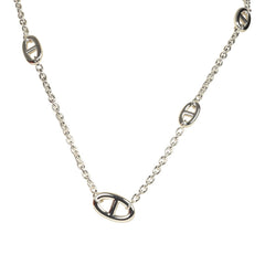 Hermes Farandole Rope Necklace 80cm Sterling Silver Hardware