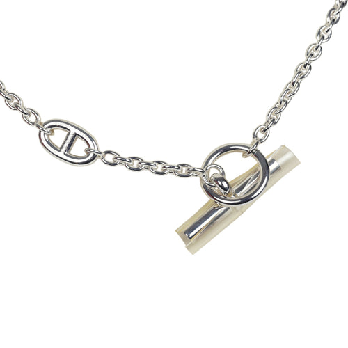 Hermes Farandole Rope Necklace 80cm Sterling Silver Hardware
