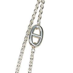 Hermes Farandole Rope Necklace 120cm Sterling Silver Hardware