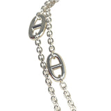 Hermes Farandole Rope Necklace 160cm Sterling Silver Hardware