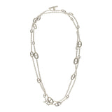 Hermes Farandole Rope Necklace 160cm Sterling Silver Hardware