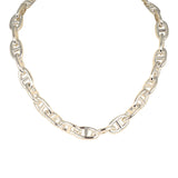 Hermes Chaine D'Ancre Necklace GM Sterling Silver Hardware