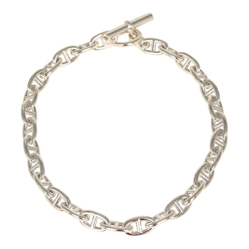 Hermes Chaine D'Ancre Necklace GM Sterling Silver Hardware