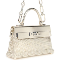 Hermes Kellymorphose Kelly Sac Bijou Chaine Sterling Silver Hardware