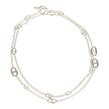 Pre-owned Hermes Farandole Rope Necklace 120 cm Sterling Silver Hardware - Thumbnail View 5