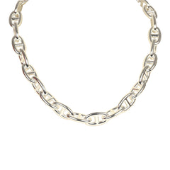 Hermes Chaine D'Ancre Necklace GM Sterling Silver Hardware