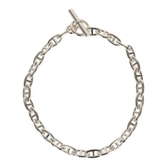 Hermes Chaine D'Ancre Necklace GM Sterling Silver Hardware