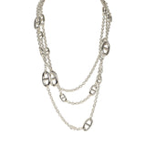 Hermes Farandole Rope Necklace 160cm Sterling Silver - Thumbnail View 1