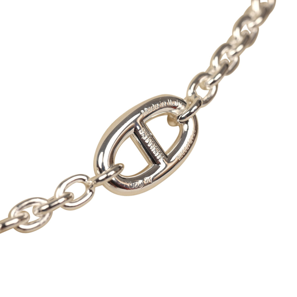 Hermes Farandole Rope Necklace 160cm Sterling Silver Hardware