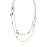 Hermes Farandole Rope Necklace 120cm Sterling Silver Hardware - Thumbnail View 1